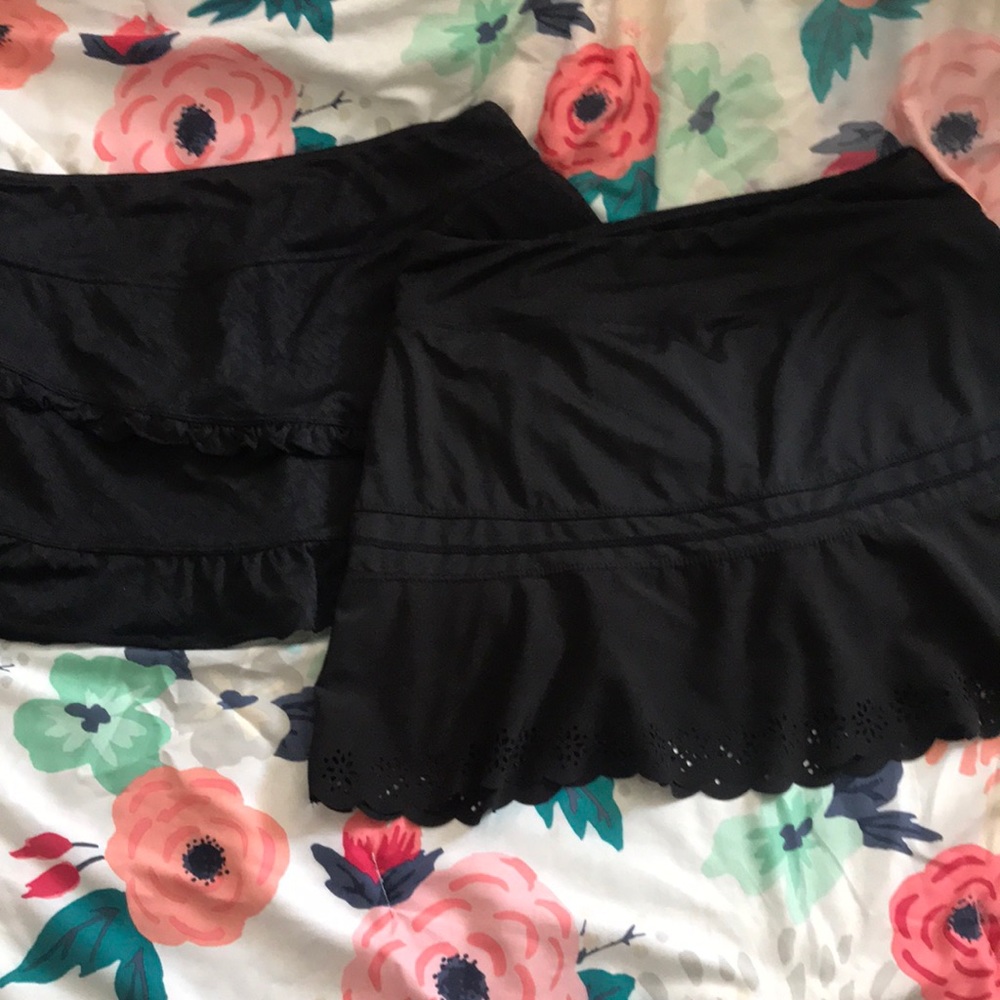 Bundle of Swim Skorts Suit Bottoms High Waist